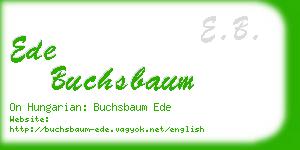 ede buchsbaum business card